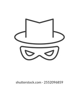 Spy icon. line style vector icon.