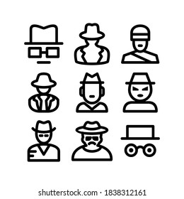 icono de espionaje o logotipo símbolo de signo aislado ilustración vectorial - Colección de iconos vectoriales de estilo negro de alta calidad
