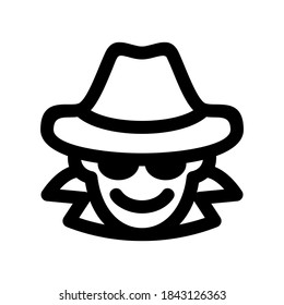 spy icon or logo isolated sign symbol vector illustration - high quality black style vector icons
