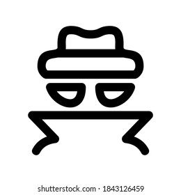 spy icon or logo isolated sign symbol vector illustration - high quality black style vector icons
