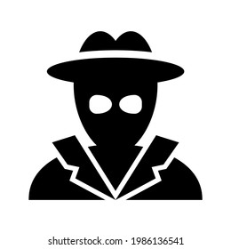 spy icon or logo isolated sign symbol vector illustration - high quality black style vector icons
