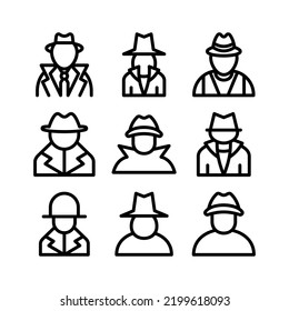 spy icon or logo isolated sign symbol vector illustration - Collection of high quality black style vector icons
