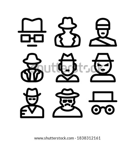 spy icon or logo isolated sign symbol vector illustration - Collection of high quality black style vector icons
