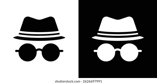 Ícone de espião para design de interface do usuário do aplicativo móvel da Web de logotipo.