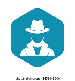 Spy icon. Simple illustration of spy vector icon for web