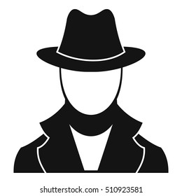 Spy icon. Simple illustration of spy vector icon for web