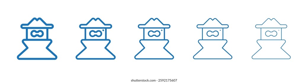 Spy icon Symbol collection thin outline set