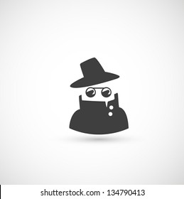 spy icon  vector