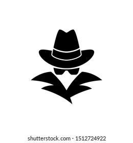 spy icon vector. spy vector graphic illustration