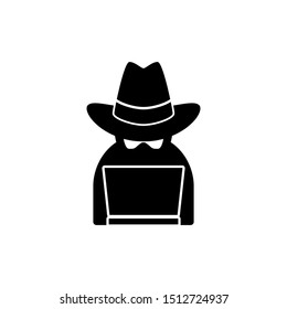 spy icon vector. spy vector graphic illustration