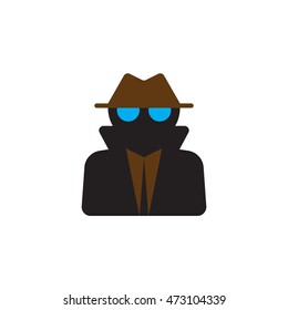 Spy icon vector, thief solid logo illustration, colorful pictogram isolated on white