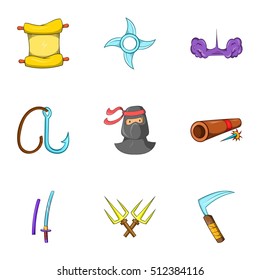Spy icons set. Cartoon illustration of 9 spy vector icons for web