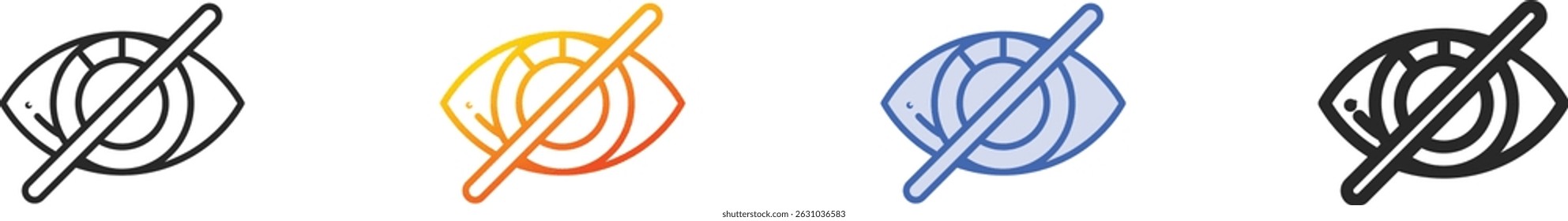 spy icon.Thin Linear, Gradient, Blue Stroke and bold Style Design Isolated On White Background