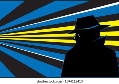 Spy on a blue sky