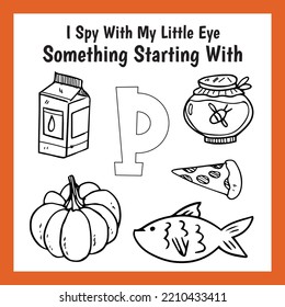 I Spy Thanksgiving Activity worsheet