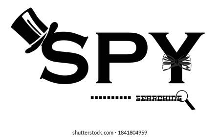 Spy Typographic Logo For Commercial Use