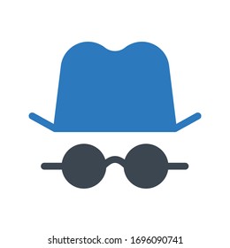 Farbsymbol der spionierten Vektorillustration 