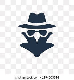 Spy vector icon isolated on transparent background, Spy transparency concept can be used web and mobile
