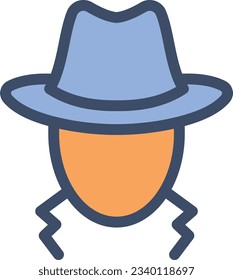 spy Vector illustration on a transparent background.Premium quality symmbols.Stroke vector icon for concept and graphic design. 
