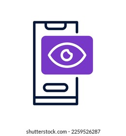 spy view icon for your website, mobile, presentation, and logo design.