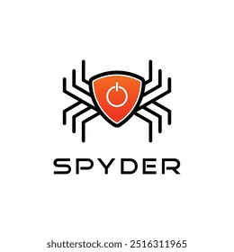 Spyder Power für Cyber Technology Logo-Design