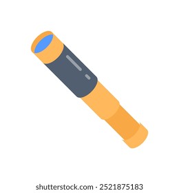 Spyglass Flat Icons, Vector illustration