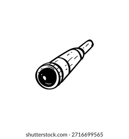 Spyglass Ilustración vectorial dibujada a mano