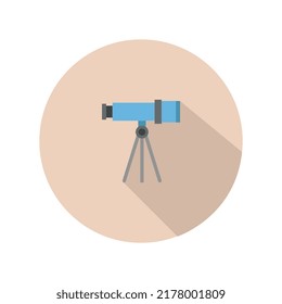 Spyglass icon illustrated in vector