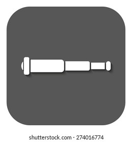 The spyglass icon. Search symbol. Flat Vector illustration. Button