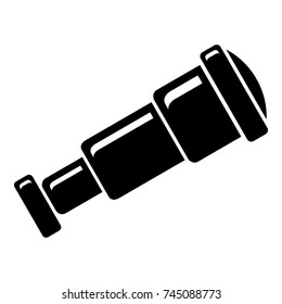Spyglass icon. Simple illustration of spyglass vector icon for web
