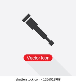 Spyglass Icon, Telescope Icon Vector Illustration Eps10