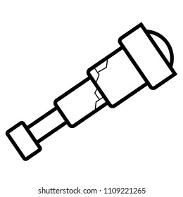 Spyglass icon vector