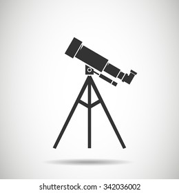 Spyglass icon.Telescope icon.vector illustration