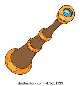 Spyglass illustration items naval theme.