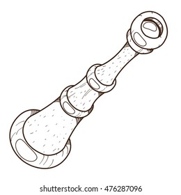 Spyglass illustration items naval theme.