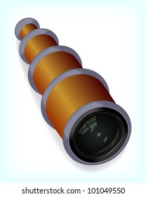 Spyglass, vector, 10eps.