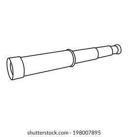 Spyglass, vector, icon
