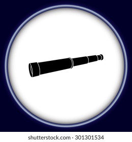 Spyglass, vector, icon