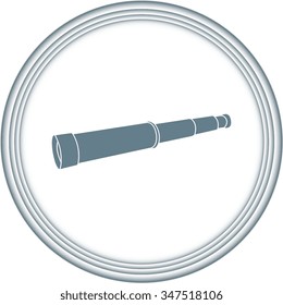 Spyglass. vector, icon 