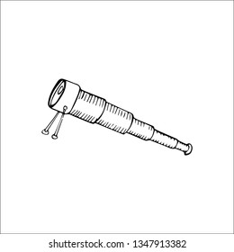 Spyglass vector sketch