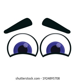 Spying eyes icon. Cartoon of spying eyes vector icon for web design isolated on white background