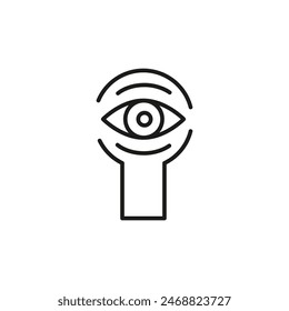 Spying icon. Simple spying icon for social media, app, and web design. Vector illustration.