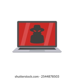 Spyware Flat Icon, Vector illustration