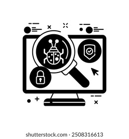 Spyware-Symbol, Vektorgrafik