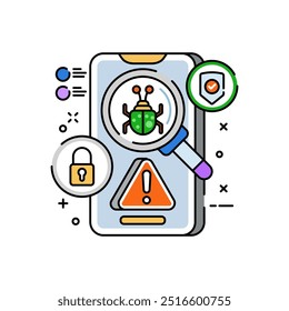 Spyware-Symbol, Vektorgrafik