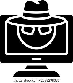 Spyware Icon Element For Design