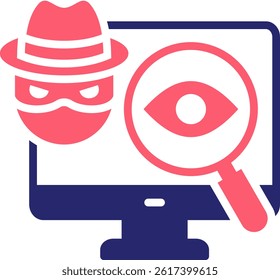 Spyware Icon Fill Vector Illustration