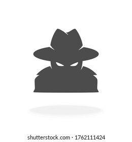 Spyware Icon Symbol Sign Vector Illustration Silhouette Black