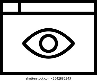 spyware icon. Thin linear style design isolated on white background