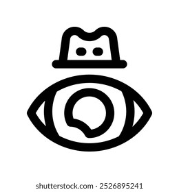 spyware icon. vector line icon for your website, mobile, presentation, and logo design.